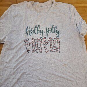 Holly Jolly Mama Christmas cake tee